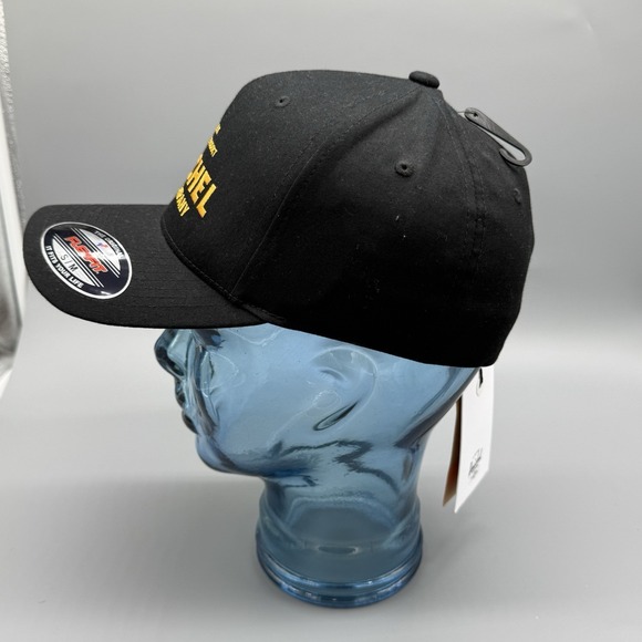 Herschel Supply Co‎ Flexfit Hat Black Yellow Embroidered Logo Size L/XL - Picture 4 of 7